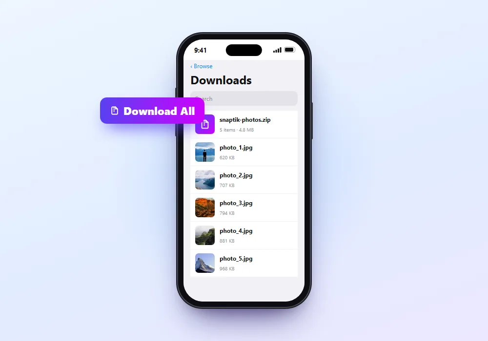 SnapTik Download All saves TikTok photos in one ZIP