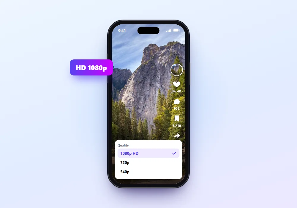 SnapTik TikTok video in HD 1080p
